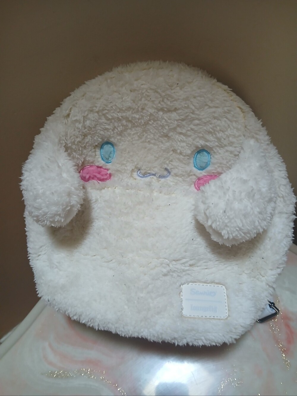 Loungefly X Sanrio Cinnamoroll Fuzzy Sherpa Mini Backpack
